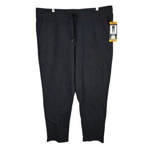 Womens Champion Black Joggers Drawstring Waist & Pockets Cotton Blend Size XXL